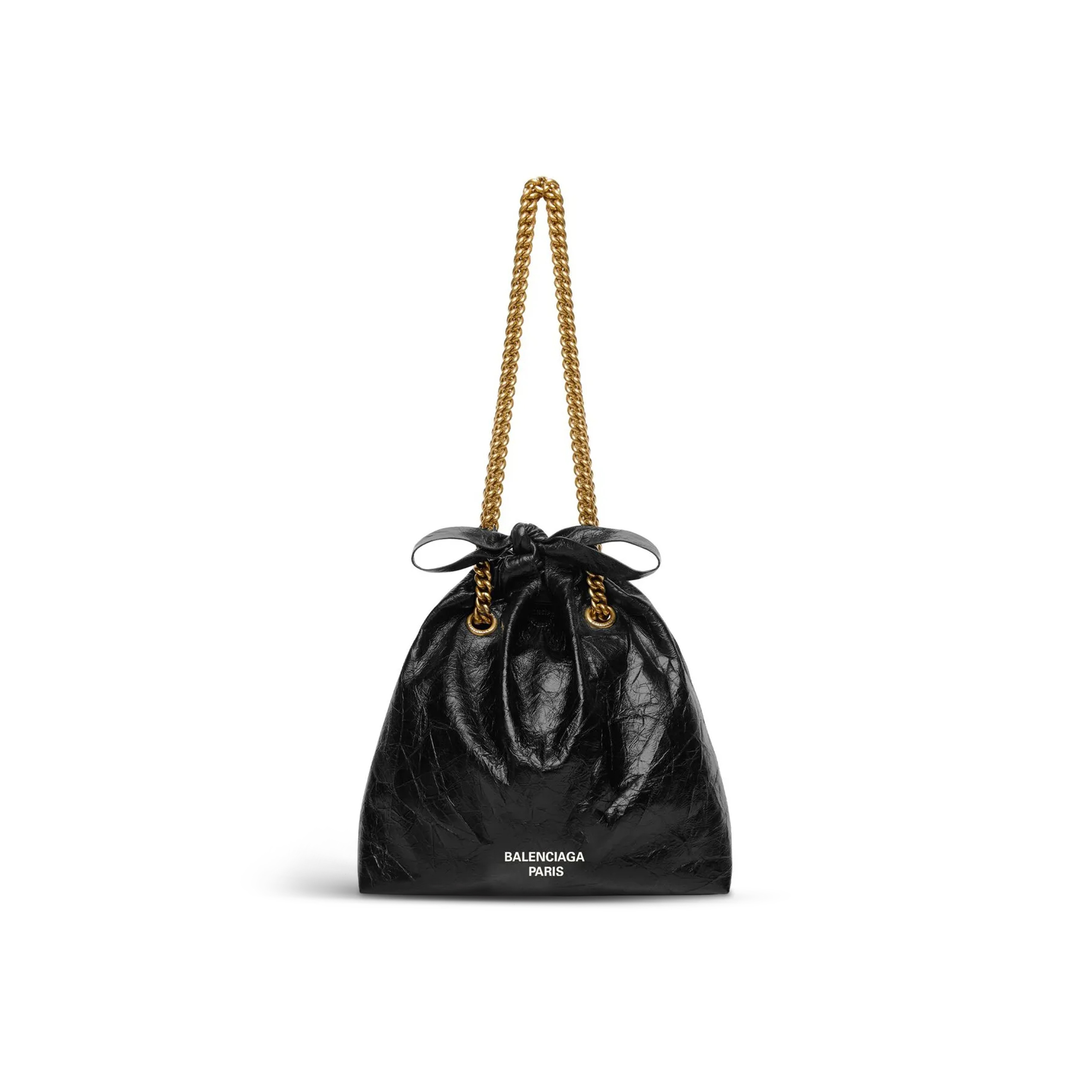 Ba*len*cia*ga women''s crush tote bag small in black 742942210it1000 (25.9*23.9*9.9cm)